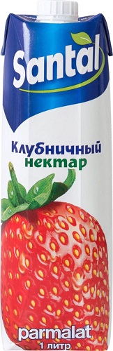 Santal Клубника 1л Нектар т/пак