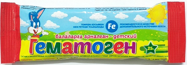 Гематоген MG 25 г Детский ( MegaGem Казахстан )