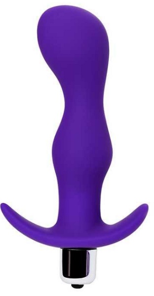 Анальная пробка с вибрацией A-Toys by TOYFA Karnet размер L силикон фиолетовая 14 см