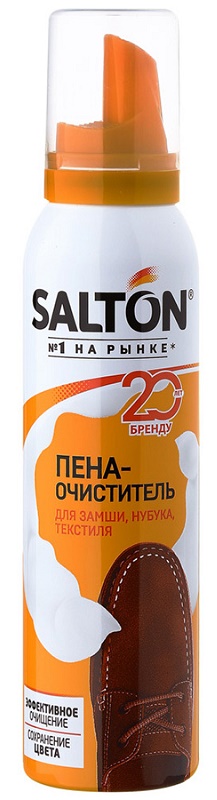 SALTON Пена очиститель для обуви 150 мл из изделий кожи и ткани