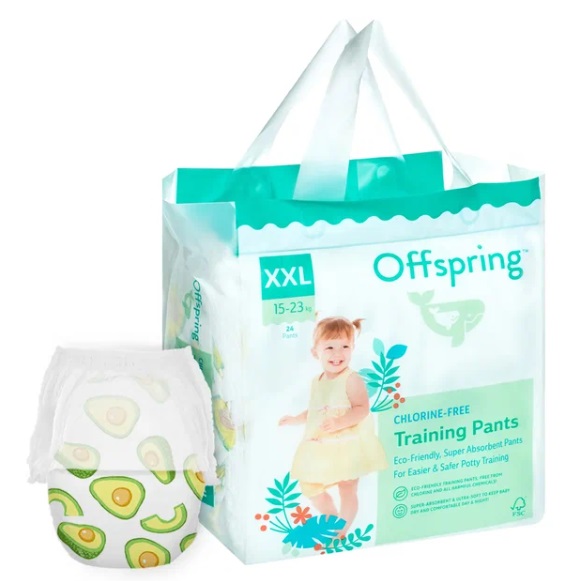 Offspring трусики подгузники для детей Авокадо XXL (15-23кг) 24 шт