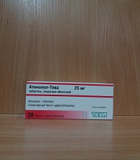 Атенолол Тева табл. 25 мг №30 (Упаковка)