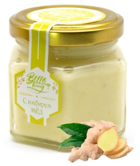 Крем мёд с имбирем 130г Bello Honey