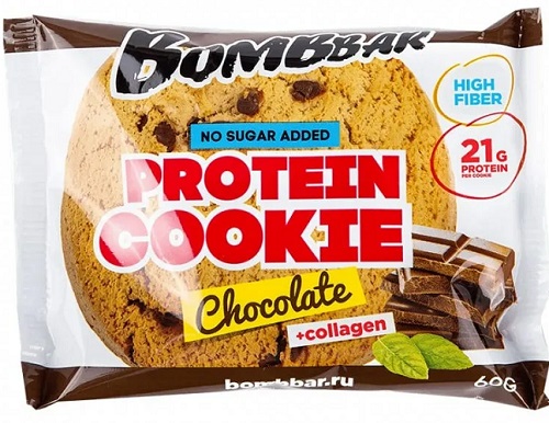 Bombbar Протеиновое печенье со вкусом Шоколад 60 г.