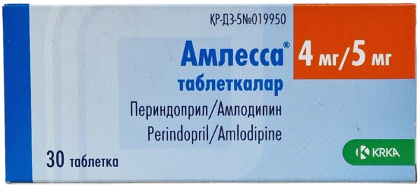 Амлесса табл. 4 мг/5 мг №30 ( периндоприл / амлодипин ) (Упаковка)
