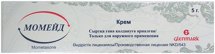Момейд крем 0,1% 5 г ( мометазон )