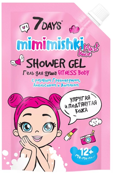 7 Days Mimimishki Гель для душа Fitness Body 300 мл