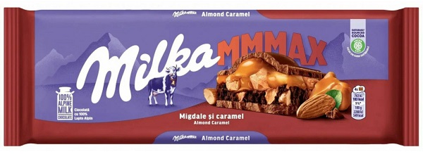 Milka MMMAX шоколад Almond Caramel 300г