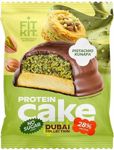 Fit Kit Десерт глазир. Кейк Фисташковая кунафа 50г