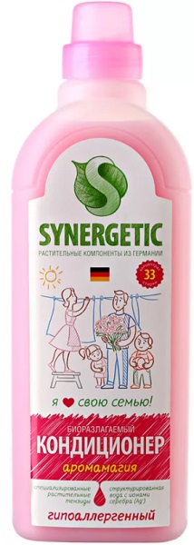 SYNERGETIC Кондиционер ополаскиватель для белья Аромагия 1 л