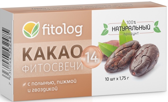 Фитосвечи Какао №14(паразит) №10шт Fitolog &