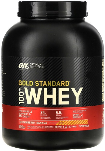 ON Whey Gold Standard 5lbs Клубника банан