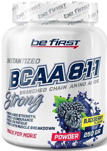 BCAA 8:1:1 Instantized powder 250г Ежевика Be First  &