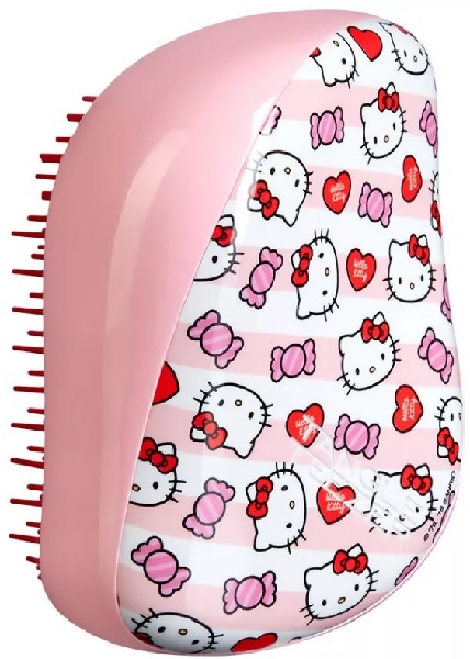 TANGLE TEEZER расческа Compact Hello Kitty Candy Stripes