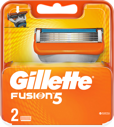 Кассеты сменные GILLETTE Fusion ( 2 шт ) 81647513