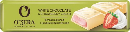 Ozera White Straw,cream Белый шоколад Клубничный крем 45г
