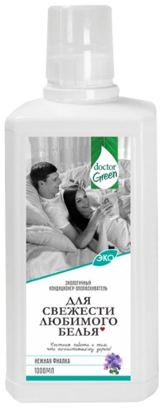 Кондиционер-ополаскиватель для белья Нежная фиалка 1000 мл Doctor Green