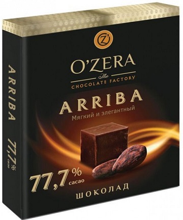 Ozera Arriba горький шоколад 77,7% 90г