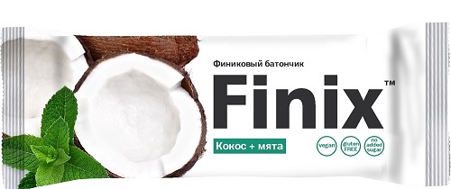 Finix Candy Финиковый батончик с Кокосом и Мятой 30г  &