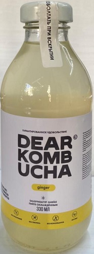 Dear Kombucha Комбуча Имбирь 0,33л Напиток Чайный гриб