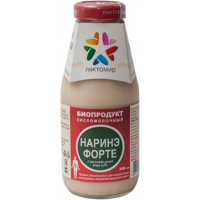 Лактомир Наринэ-форте с инулином 300 мл Биопродукт кисломолочный