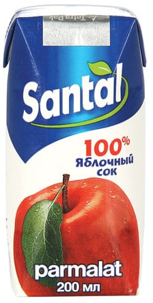 Santal Сок Яблоко 200мл т/пак