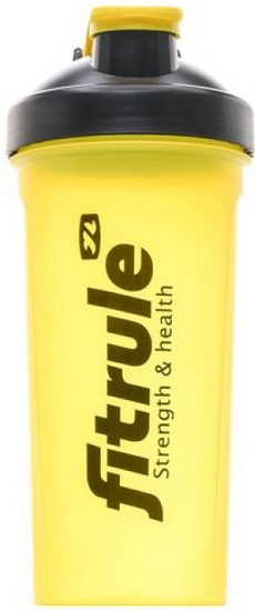 FitRule Шейкер Классический 700мл Желтый+черная крышка   &