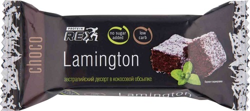 Protein Rex 25% Пирожное Протеиновое 50г Шоколадный ламингтон