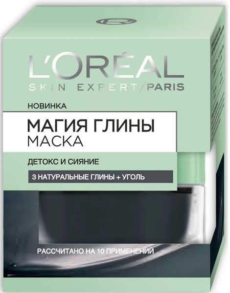 LOREAL маска для лица Магия глины детокс и сияние 50 мл