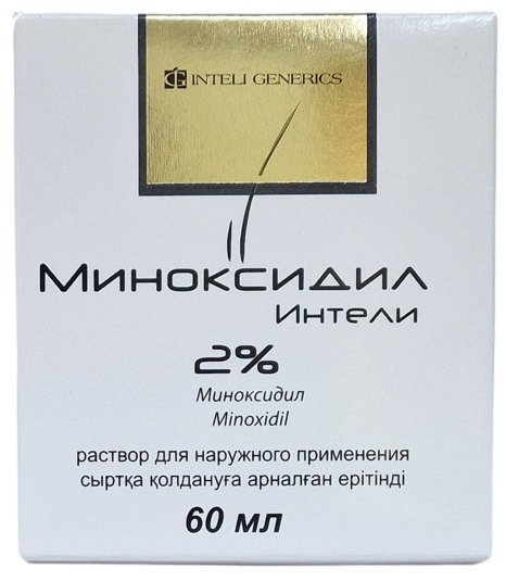 Миноксидил Интели раствор 2% 60 мл ( андрогенетическая алопеция )@