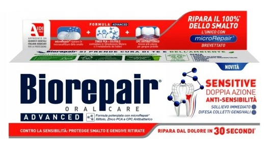 Зубная паста BIOREPAIR Sensetive Double Action 75 мл Для гиперчувствительных зубов 