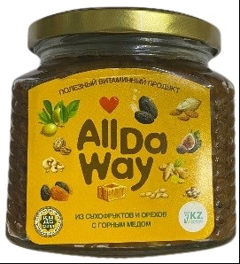 Смесь из сухофр.и орехов с Горным медом 440г All Da Way