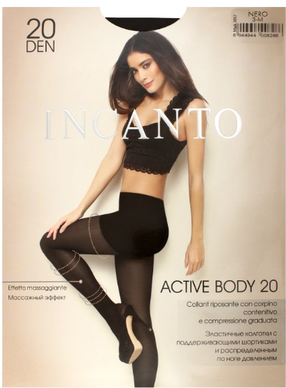 INCANTO коглготки Active Body 20 Den Nero 2