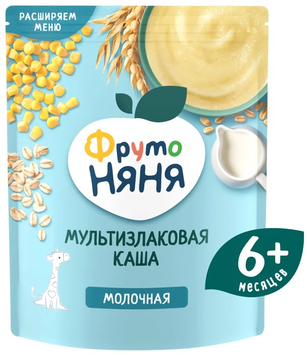 ФрутоНяня Каша молоч Мультизлак Злаковая с 6 мес