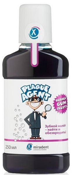 Ополаскиватель для полости рта Plaque Agent с индикатором зубных отложений 250 мл