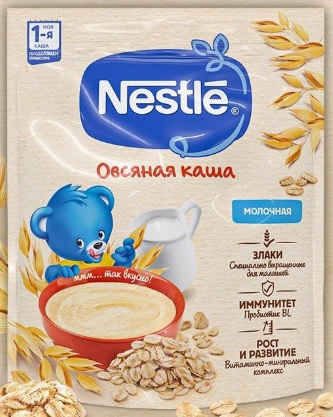 Nestle Каша молочная Овсянаяс бифидобактериями 200г  д/пак