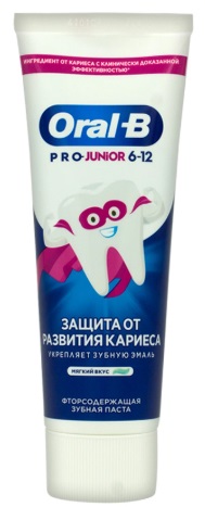 Зубная паста для детей ORAL-B Junior Мягкий вкус 75 мл 80752912