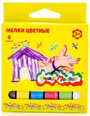 Мелки для доски 6 цветов арт.7623К