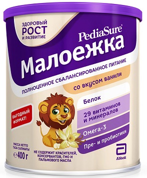Педиашур Малоежка 400г Ваниль сухая смесь