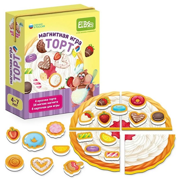 Игра Магнитная El`BascoToys Торт арт.ET05-054