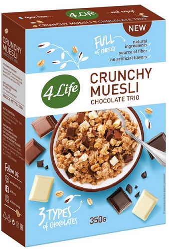 4Life Мюсли хрустящие Chokolate trio 350г