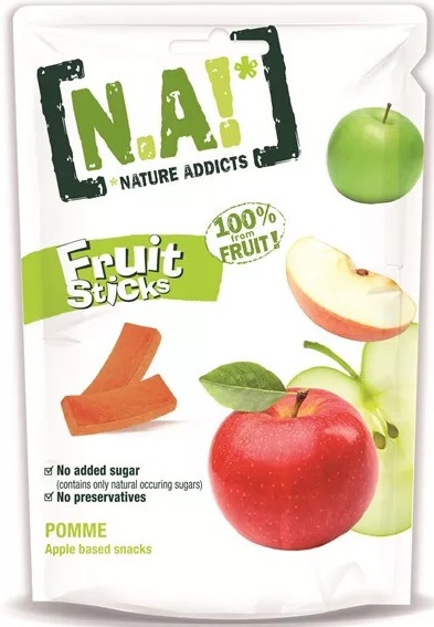 NATURE ADDICTS Яблоко 35г Фруктовые полоски