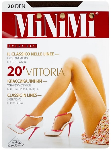 MINIMI Колготки 20 den Vittoria Cappuccino 4-L