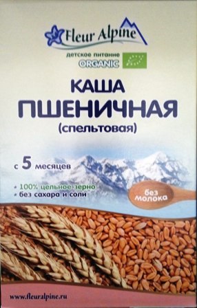 Fleur Alpine Каша безмолочная Пшеничная (спельтовая) 200г с 5 мес