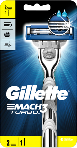 Станок бритвенный GILLETTE Mach3 StartTurbo ( 2 кассеты ) #