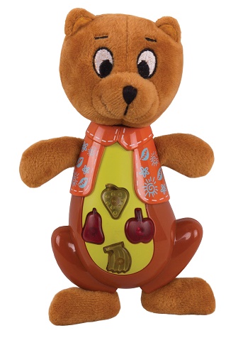 SILVERLIT 12м+ Happy snail Развивающая игрушка Music toys Мишка арт.17HS01MBE