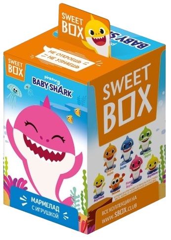 Мармелад Свит бокс Baby Shark в коробочке с игрушкой 10г