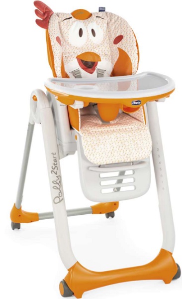 Детский стульчик для кормления 6м+ CHICCO Polly 2 Start Fancy Chicken 4W