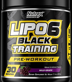 Nutrex LIPO 6 black Traning 204г Дикий виноград