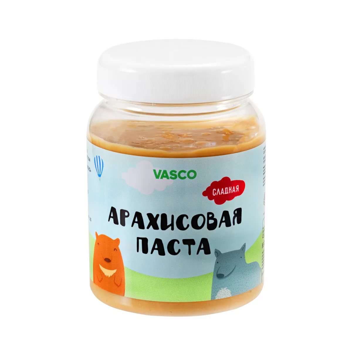Vasco Паста арахисовая  натуральная сладкая 800г